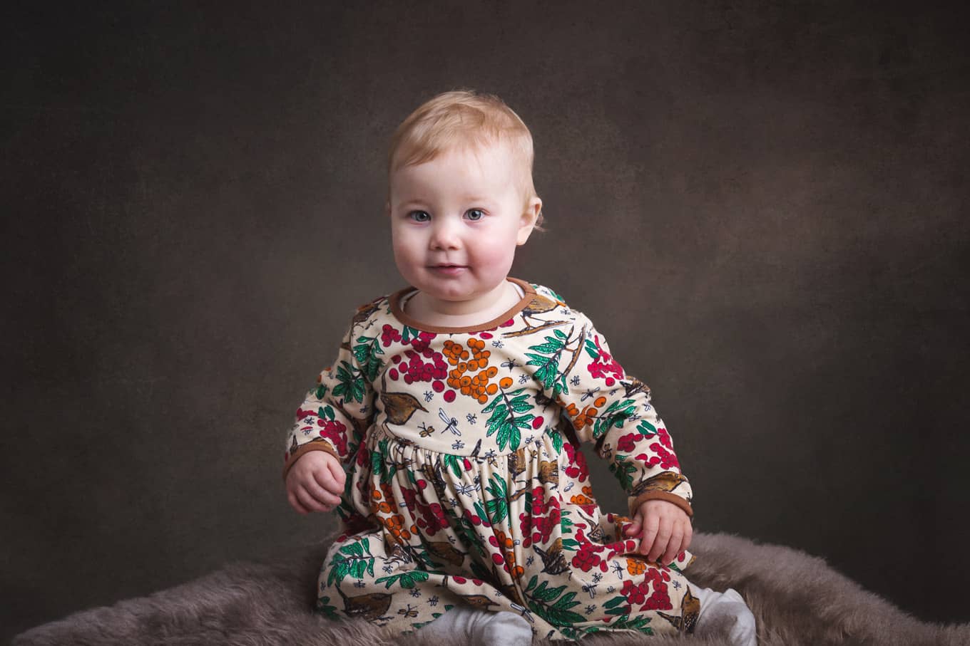 Studio portrait of child